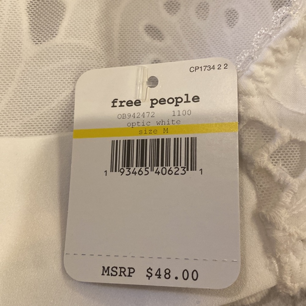 Set of 2 free people white cutout camisoles M - Picture 5 of 7